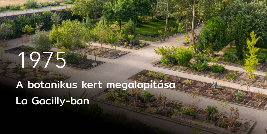 1975 – a botanikus kert megalapítása La Gacilly-ban