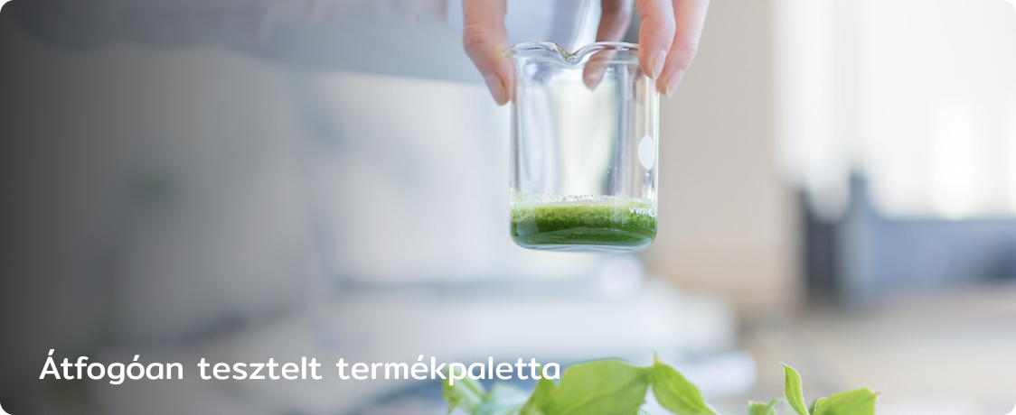 Átfogóan tesztelt termékpaletta