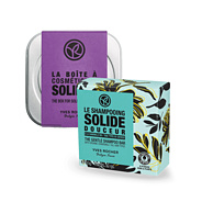 Gyengéd szilárd sampon tartóval